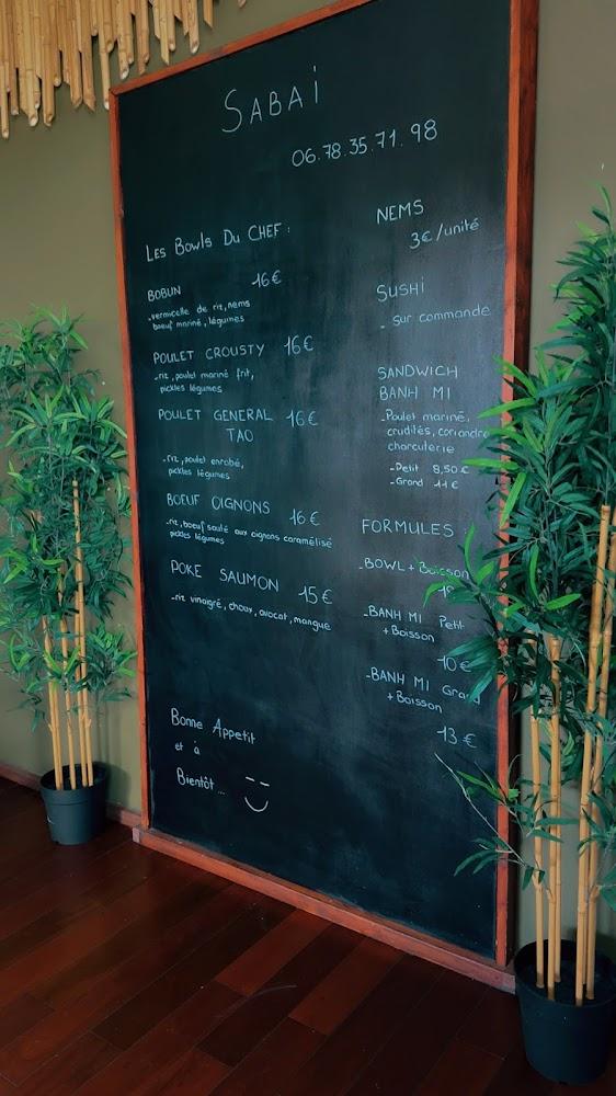 Sabai Thoiry - Asian Food & Sushi - Menu Image 3