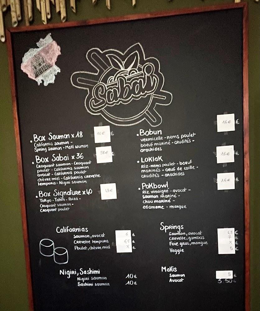 Sabai Thoiry - Asian Food & Sushi - Menu Image 4